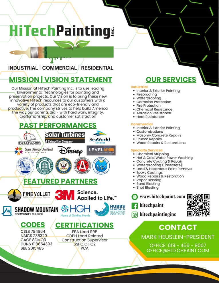 HiTech Painting Capability Statement