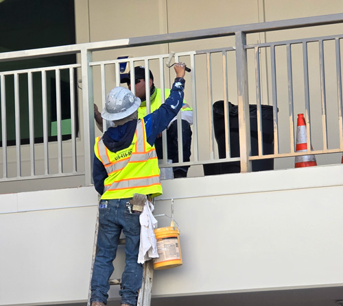 Commercial Exterior Painting Substrates That Fail: Steel Handrails and Stairwells